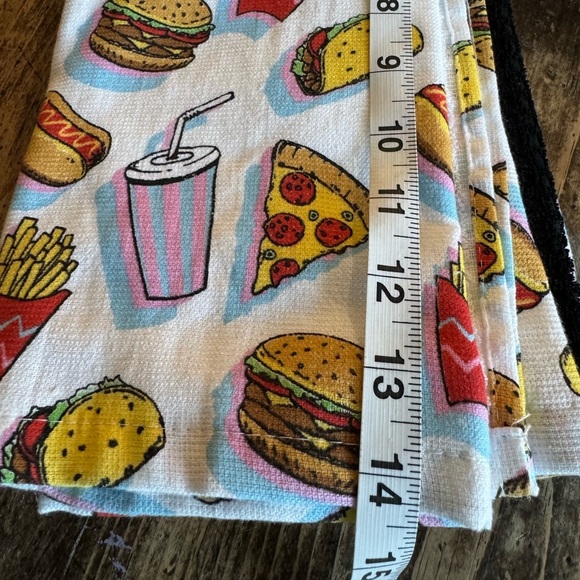 Food-Themed Kitchen3Towel Set &FOOD FUNNIES 36 card jokes4 the whole family🍔🍕🌭🍟🥤 - Picture 7 of 9